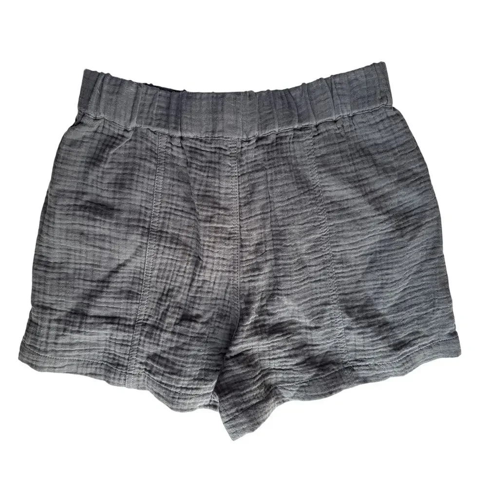 NWT Madewell Easy Pull-On Shorts in Black Coal Size Small - Picture 2 of 6
